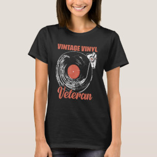 Camiseta Vinilo de vinilo LP retro vintage para música