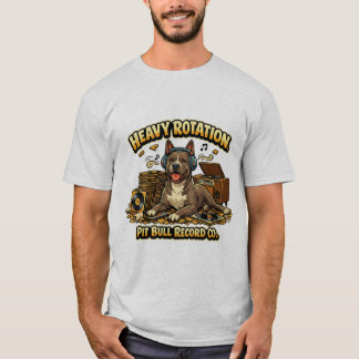 Camiseta Vinilos Cool Pitbull Vibra Retro
