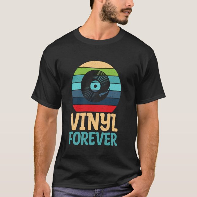 Camiseta Vinilos Forever Discos de Vinilo (Anverso)