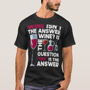 Camiseta Vino Alcohol Beber Vino Vino Glas Botella