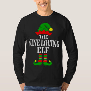 Camiseta Vino Amando a Elf Matando Xmas Graciosa Navidad Fa