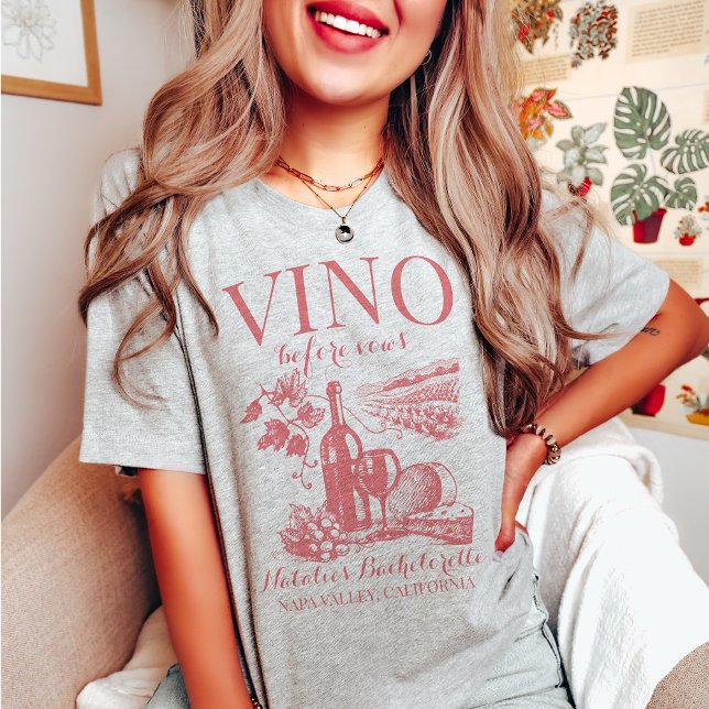 Camiseta Vino antes de Vows Bach Personalizado Bodega Bache (Subido por el creador)