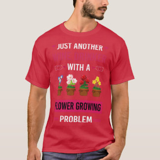Camiseta Vino Beber Flor Crecimiento Flores Jardinería