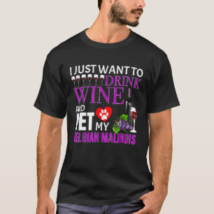 Camiseta Vino belga malinois