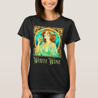 Camiseta Vino blanco Art Nouveau