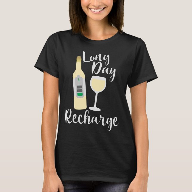 Camiseta Vino blanco de recarga de larga jornada (Anverso)