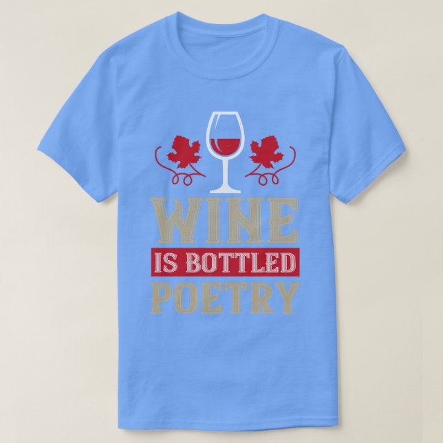 Camiseta Vino Botado De Poesía (Diseño del anverso)