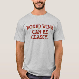 Camiseta Vino-con clase encajonada
