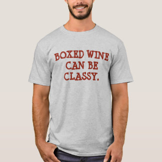Camiseta Vino-con clase encajonada