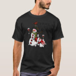 Camiseta Vino Cute Snowman Sueño Con Una Christma De Vino<br><div class="desc">Un muñeco de nieve de vino que estoy soñando con un Navidad de vino</div>