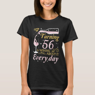 Camiseta Vino De Bebida De 56 Años Ganando Sobre Él Ev