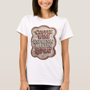CAMISETA VINO DE CAFÉ ROSA INTENSO MARTINI DE ESPRESSO REPE