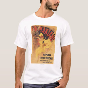 Camiseta Vino de colada del chica de baile de Vin Mariani