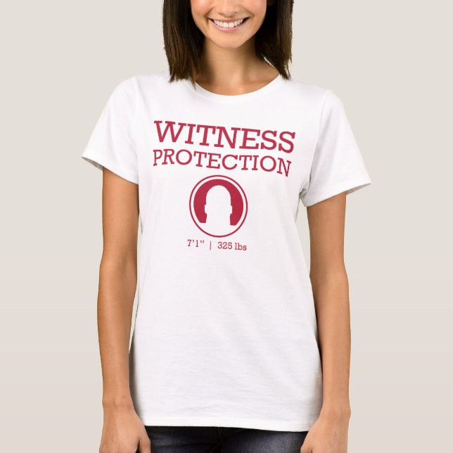 Camiseta Vino de la protección del testigo (Anverso)