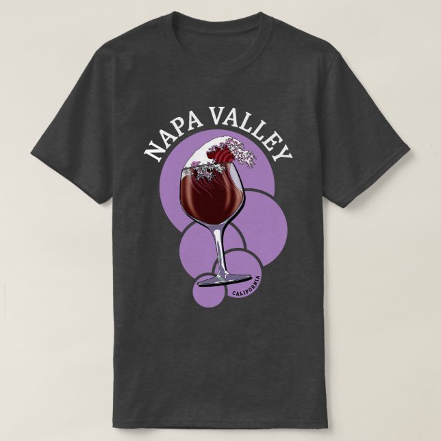 Camiseta Vino de Napa Valley California 1 (Diseño del anverso)