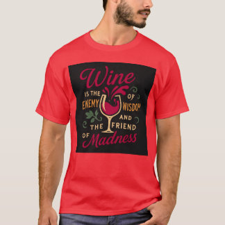 Camiseta Vino De Sabiduría Enemiga Y Amigo De Los Amigos