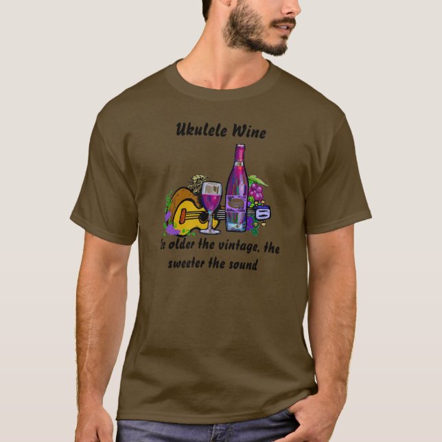 Camiseta Vino del Ukulele (Anverso)
