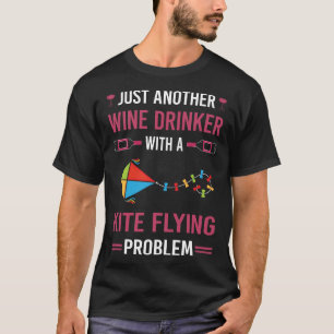 Camiseta Vino Drinker Kite Flying