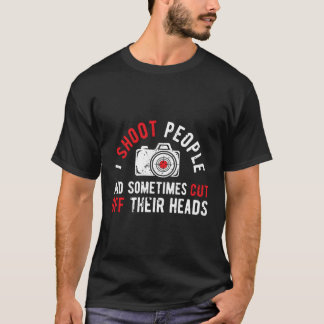 Camiseta Vino el fotógrafo de humor fotográfico de la gente