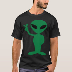 Camiseta Vino en paz Signo verde de paz para extranjeros