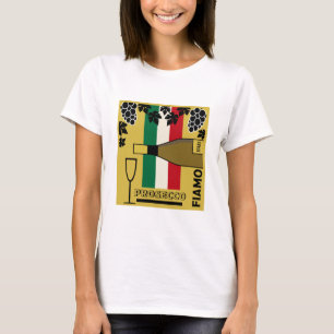 Camiseta vino espumoso de prosecco