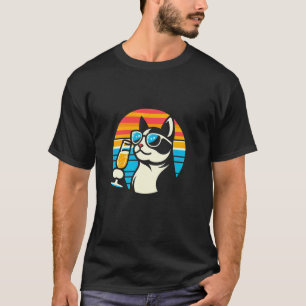 Camiseta Vino Espumoso Fiesta Regalo Gato