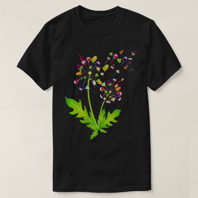 Camiseta Vino femenino Dandelion Bebiendo vino Rosee Wine L (Diseño del anverso)