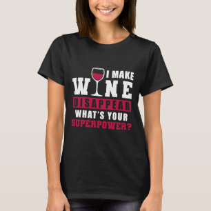 Camiseta Vino Glas Bebiendo Vino