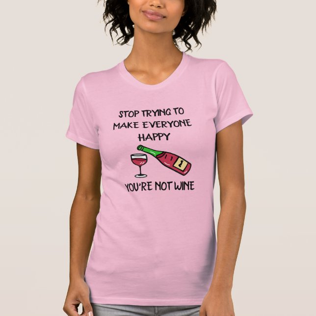 Camiseta Vino gracioso cita humor de alcohol (Anverso)