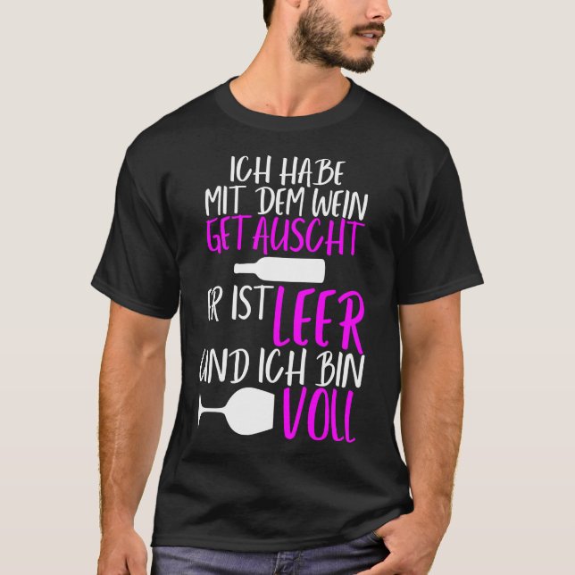 Camiseta Vino Idea Vidrio Rojo (Anverso)
