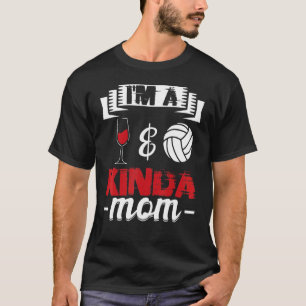 Camiseta Vino Mamá Voleibol Para Mujer De Voleibol