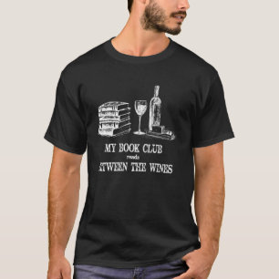 Camiseta Vino  MI CLUB DE LECTURA LEE ENTRE LÍNEAS