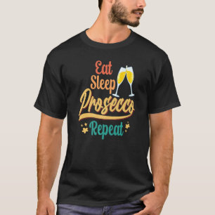 Camiseta Vino Prosecco Champagne Cocktails Rosa Botella ita