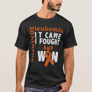 Camiseta Vino Que Luché Y Gané Sobreviviente De Cáncer De L