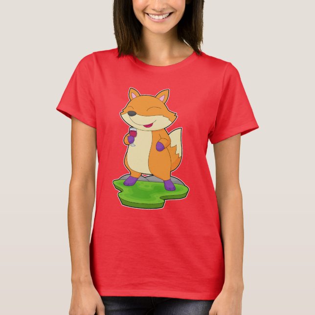 Camiseta Vino rojo de Fox (Anverso)