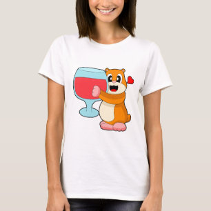 Camiseta Vino Rojo de Hamster