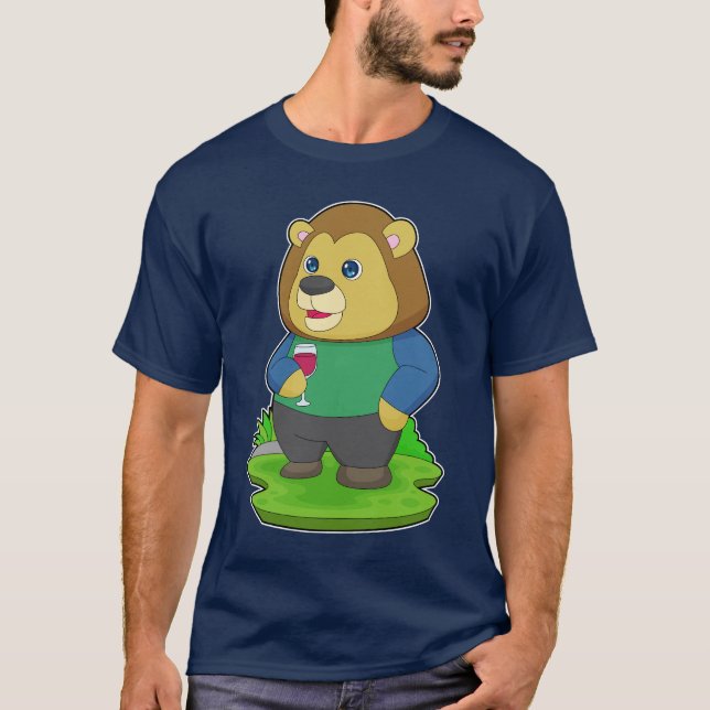 Camiseta Vino rojo de los leones (Anverso)
