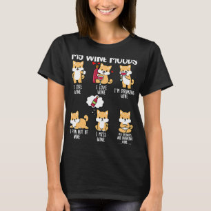 Camiseta Vino Rojo Shiba Inu Vino Perro