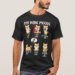 Camiseta Vino Rojo Shiba Inu Vino Perro