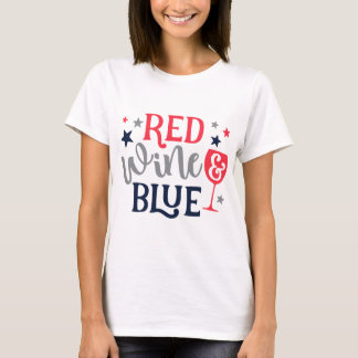 Camiseta Vino Rojo Y Azul