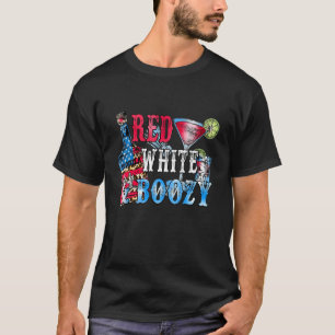 Camiseta Vino Rojo Y Tequila Azul 4 De Julio Vino Blanco Ro