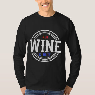 Camiseta Vino Rojo Y Vino Azul