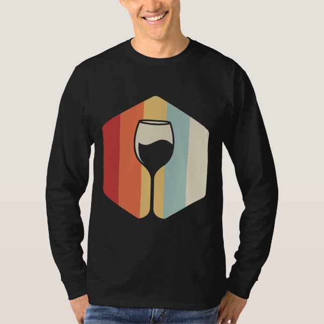 Camiseta Vino Sumiller & amp Vineyard Retro (Anverso)