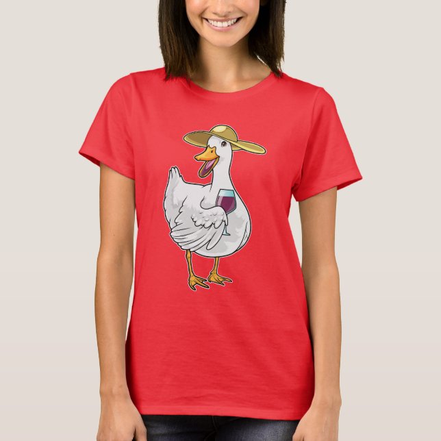 Camiseta Vino tinto de pato (Anverso)