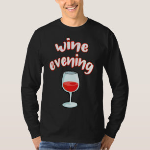 Camiseta Vino Vino Vino Connoisseur Vino Rojo Vidrio