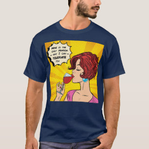 Camiseta Vino y chica