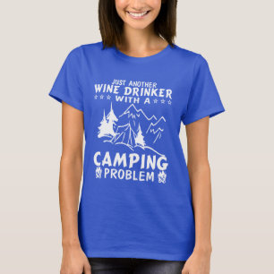 Camiseta Vino y el acampar