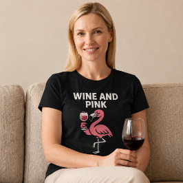 Camiseta Vino y Flamenco Rosa