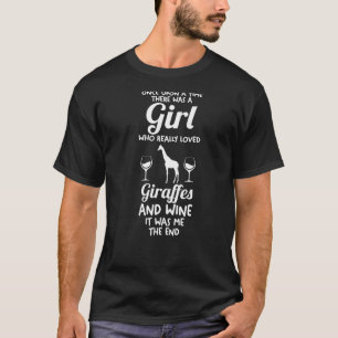 Camiseta Vino Y Giraffes