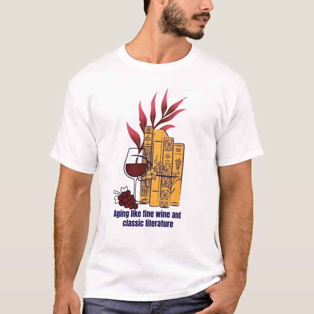 Camiseta Vino y literatura clásica (Anverso)